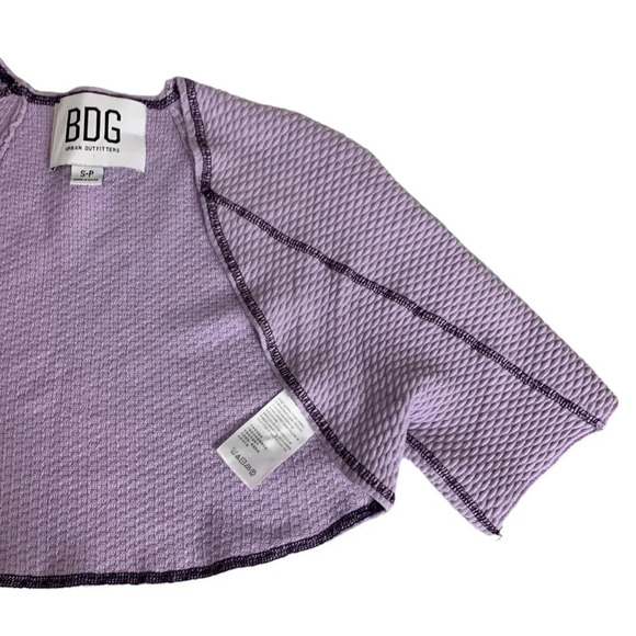 Urban Outfitters BDG Women’s Purple Tammy Shrug Crop Bolero  Cardigan Size Small - Picture 8 of 11